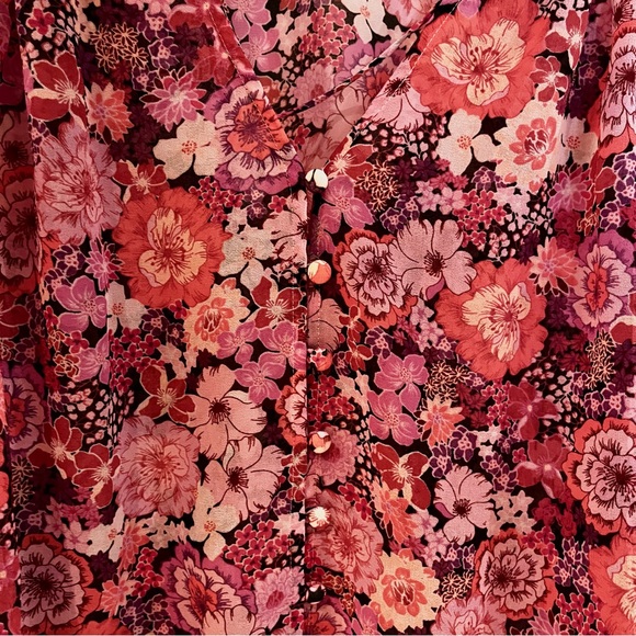 For love & lemons pink florales print blouse - Picture 4 of 6